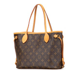 ルイ ヴィトン モノグラム ネヴァーフルPM ハンドバッグ トートバッグ M40155 ブラウン PVC レザー レディース LOUIS VUITTON 【中古】